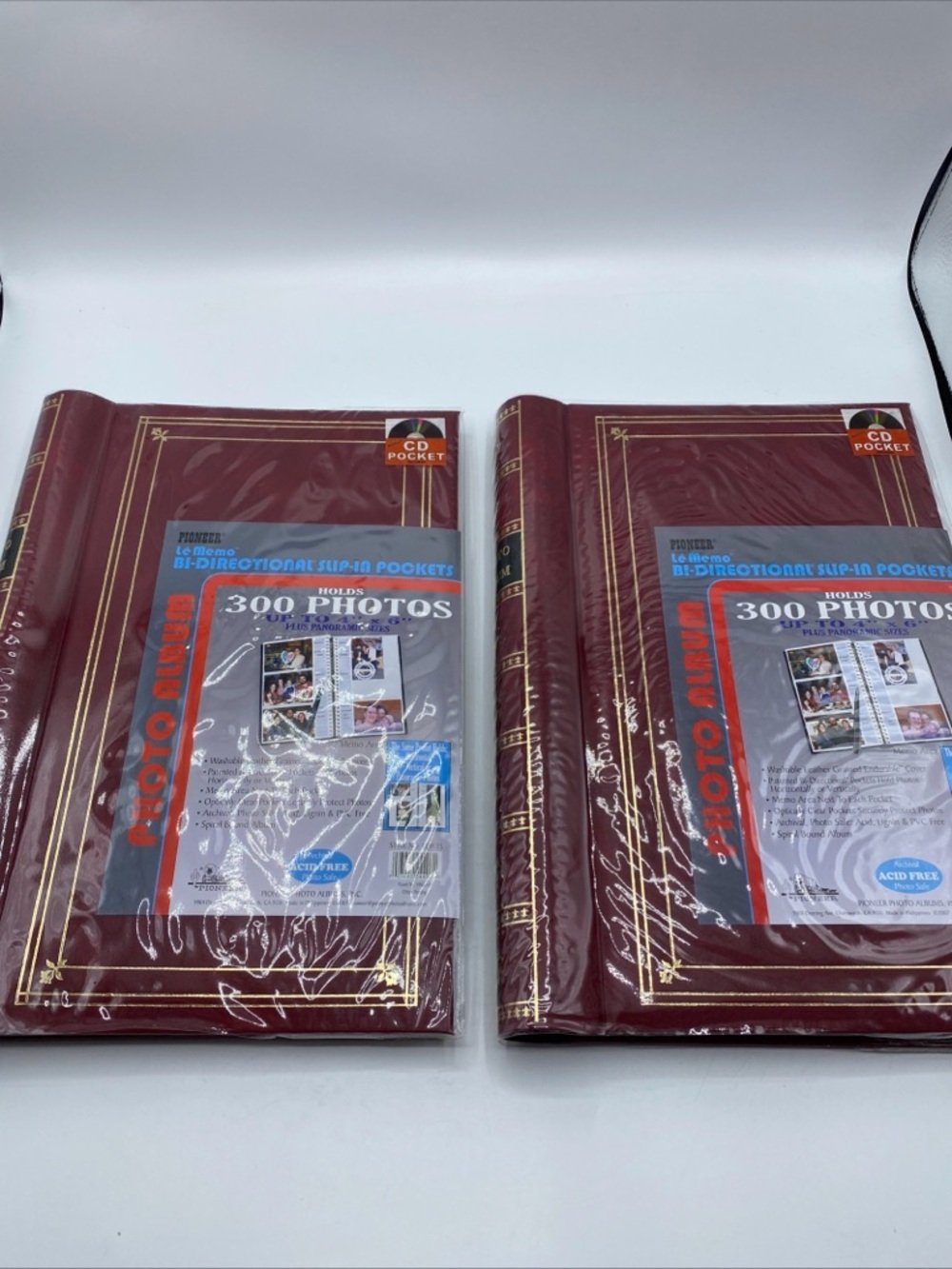 Pioneer Spiral Bound 4x6 Photos Album 300 Bi-Directional Pockets Panoramic Acid